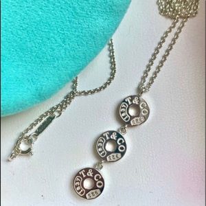 SOLD New Tiffany & Co Sterling Circle Necklace